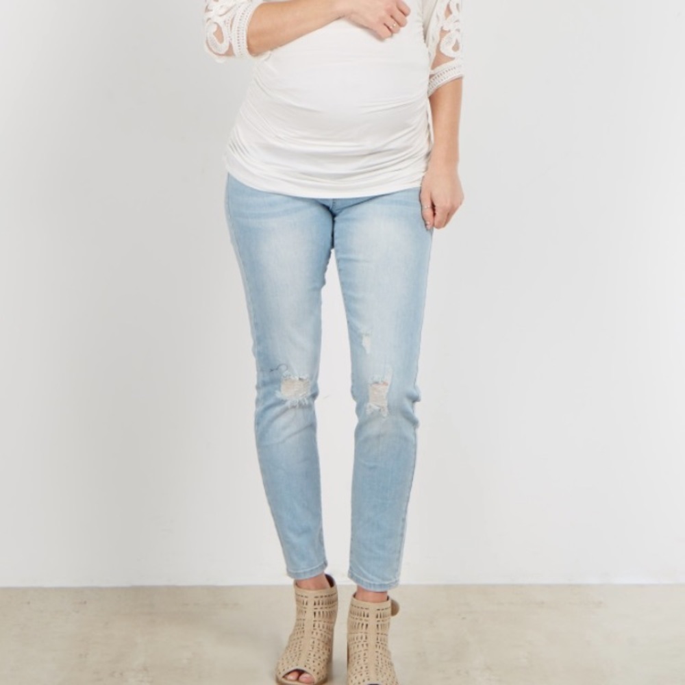 Pink blush Maternity jeans